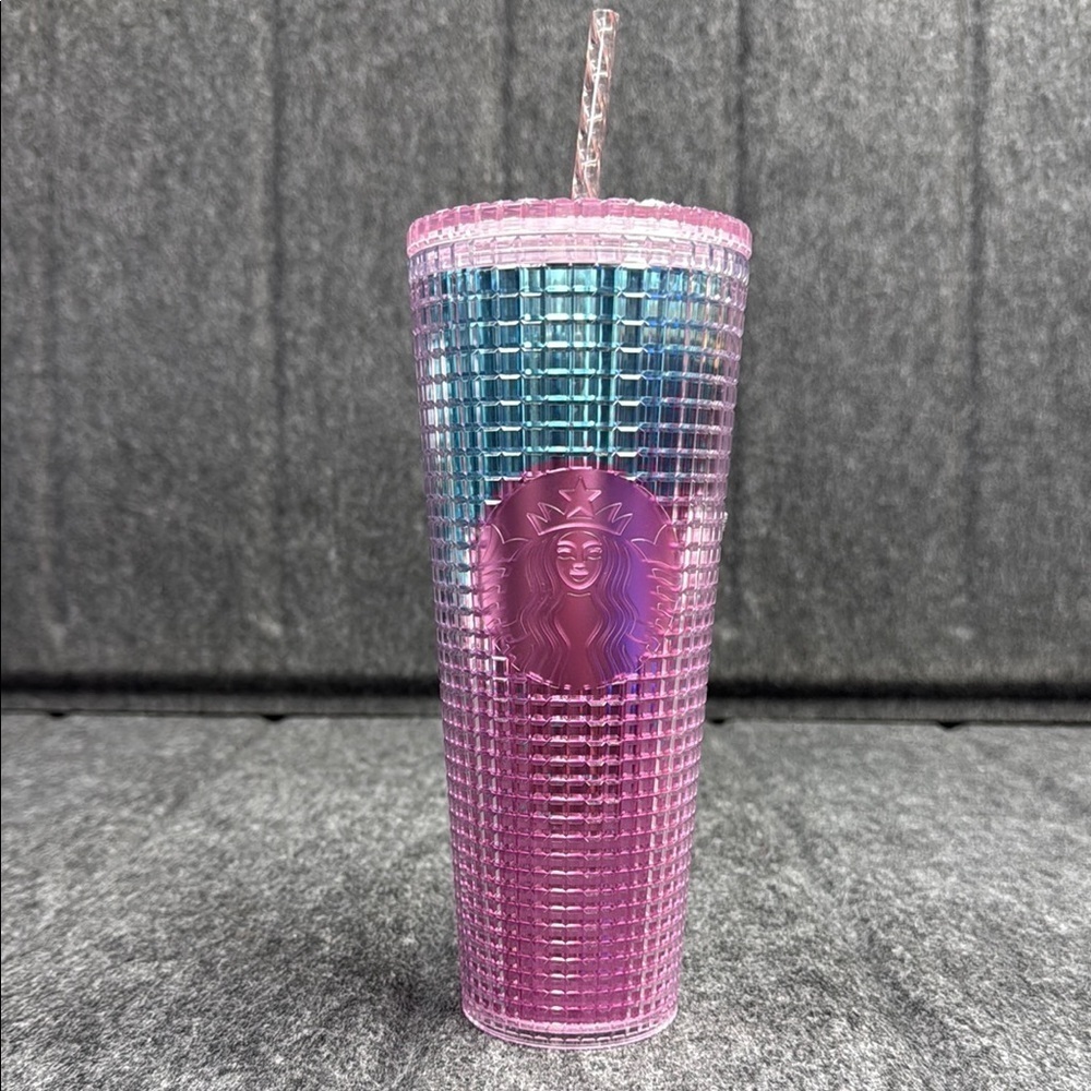 Starbucks Pink and Blue Gradient Drinkware Tumbler